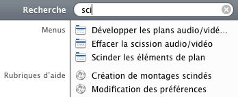 Taper une commande du logiciel