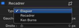 Belle traduction du sous menu de "rognage"