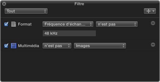 Les sons qui ne sont pas à 48 kHz