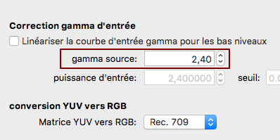 Rec709 Gamma 2.4 : UT 1886