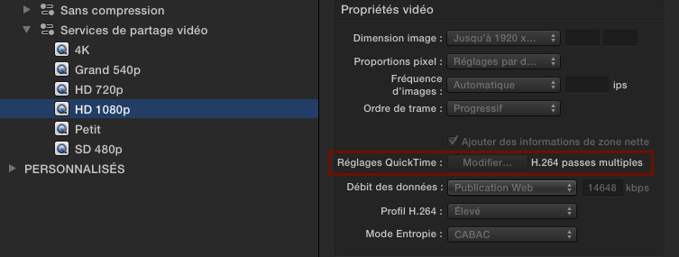 Compressor 4.1 & 4.2 : Service de partage vidéo 1080p
